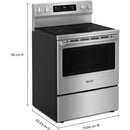 Maytag 30-inch Freestanding Electric Range with Grill Mode YMFES7030SZ IMAGE 8