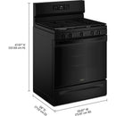 Whirlpool 30-inch Gas Range with Air Cooking Technology and Steam Clean WFGS4530SB IMAGE 12