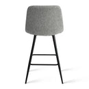 Mercury Row Seidman 26" Upholstered Low Back Counter Stool (Set of 2) in Grey *No Hardware*C005224940 - Like New