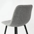 Mercury Row Seidman 26" Upholstered Low Back Counter Stool (Set of 2) in Grey *No Hardware*C005224940 - Like New