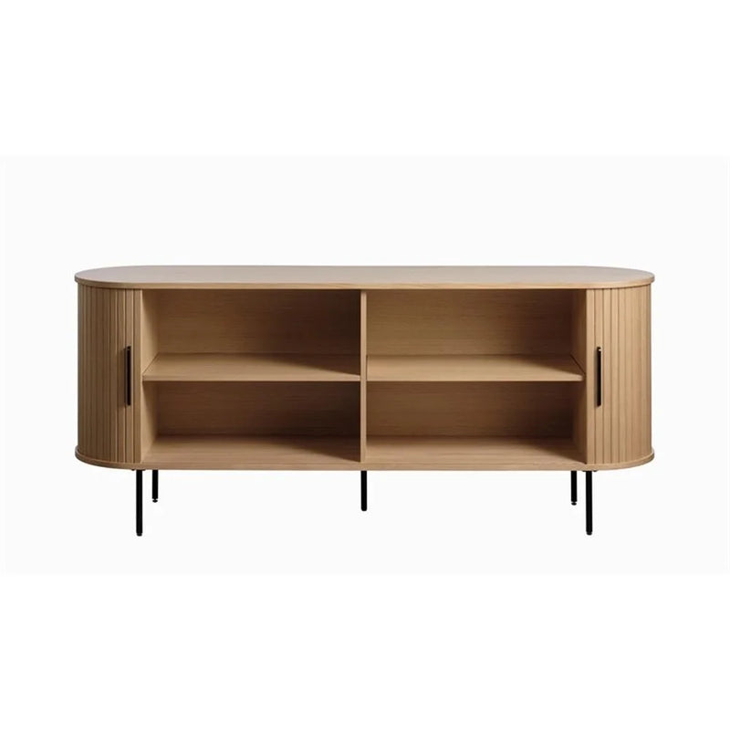 Unique Furniture Nola 71" Ply Wood Sideboard in Natural Oak *Missing Top & Bottom* NOLA-4828-NAT - Like New