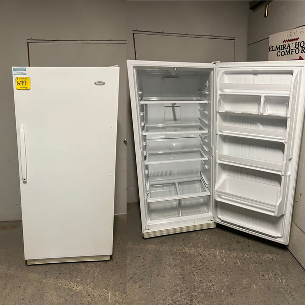 Used Wood 18 cu White All Fridge