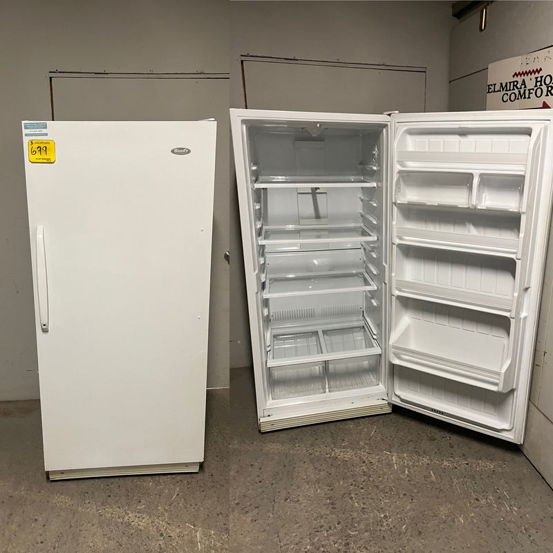 Used Wood 18 cu White All Fridge