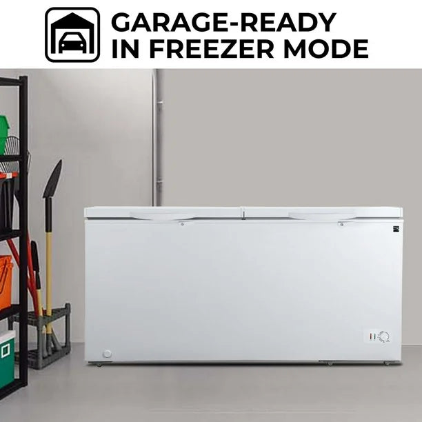 Kenmore 25 cu Convertible Chest Freezer/Fridge KCF25E-W - Scratch & Dent