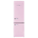 Unique 22 inch 9 cu Retro Bottom Mount Fridge UGP-275L BP AC *Frontal Damage* - Bubblegum Pink - Scratch and Dent