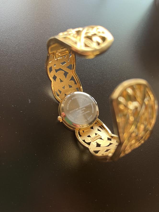 Vintage Accutime Women's Gold Tone Watch GWC1056L - Refurbished