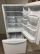 Whirlpool 30" 19 Cu. Ft. White Bottom Freezer Refrigerator