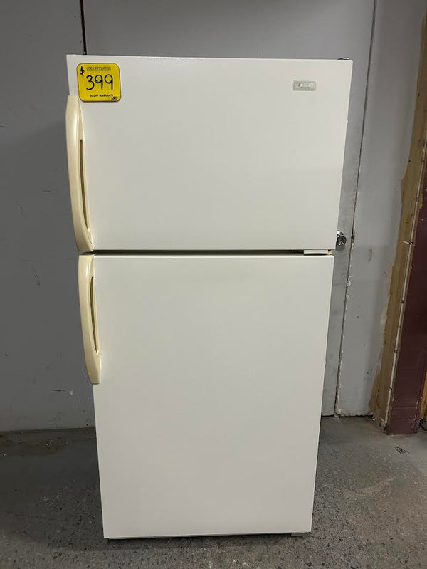 Used Crosley Cream Top Mount Fridge