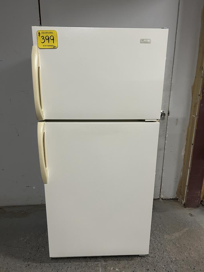 Used Crosley Cream Top Mount Fridge