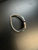 Montre vintage Accutime pour femme, couleur argent, à quartz, avec bracelet extensible WCCLE44 - Remis à neuf