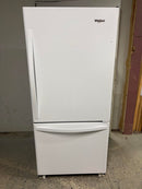 Whirlpool 30" 19 Cu. Ft. White Bottom Freezer Refrigerator