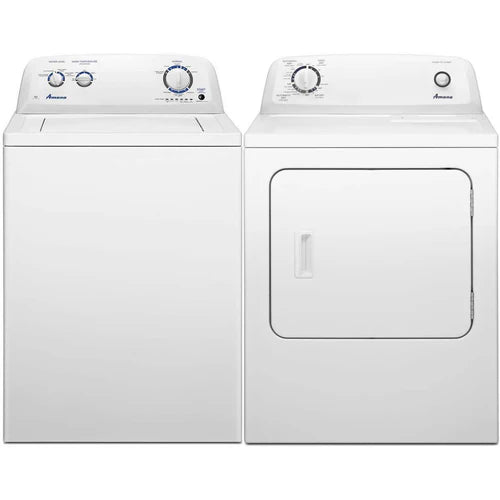Amana Top Load Laundry Set NTW4516FW, YNED4655EW - Scratch and Dent