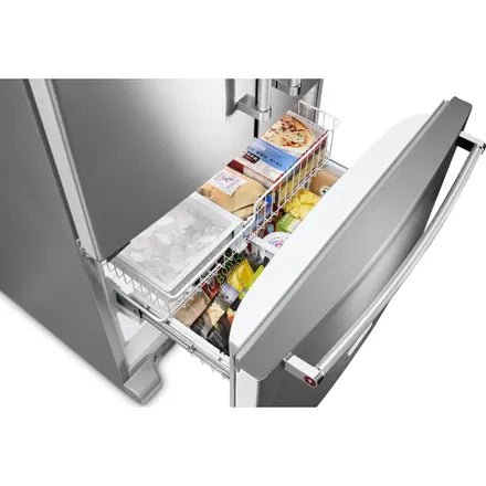 KitchenAid 36 inch 20 cu Counter-Depth French Door Fridge KRFC300ESS - Scratch & Dent