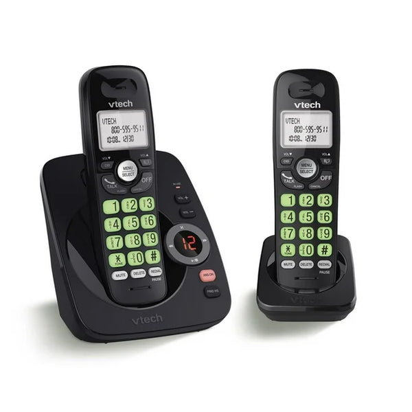 VTech 2 Handset DECT 6.0 Cordless Answering System CS6224-21  - Refurbished