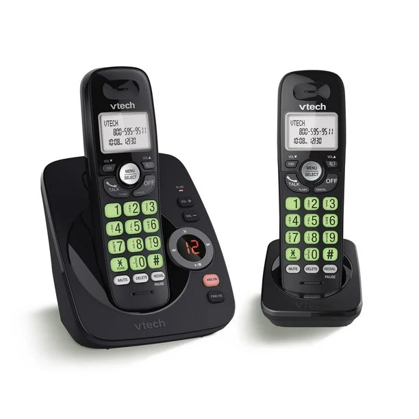 VTech 2 Handset DECT 6.0 Cordless Answering System CS6224-21  - Refurbished