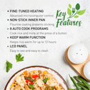 Panasonic 0.8 L / 4 Cup Microcomputer Controlled Rice Cooker SR-ZC075W - Refurbished