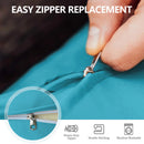 Ebern Designs 14 Pcs Outdoor Cushion Cover Set in Lake Blue C112797697 - Like New