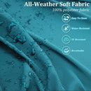 Ebern Designs 14 Pcs Outdoor Cushion Cover Set in Lake Blue C112797697 - Like New