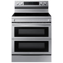 Cuisinière Samsung 30" 6,3 pi³ à double four intelligent et plaque de cuisson en verre NE63A6751SS/AC - Rayures et bosses 