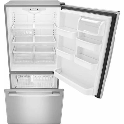 Amana 33 inch 22 cu Bottom Mount Fridge ABB2224BRM - Scratch and Dent