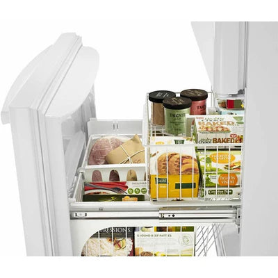 Amana 33 inch 22 cu Bottom Mount Fridge ABB2224BRW - Scratch and Dent