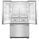 Réfrigérateur Whirlpool 36 pouces, 25 pi³, portes françaises WRFF3236RZ - Rayures et bosses