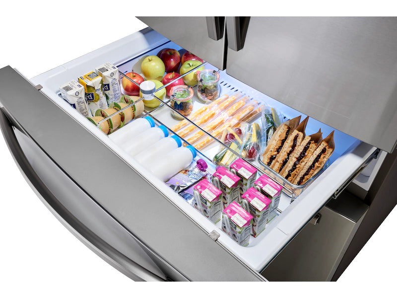 Samsung 36 inch 28 cu Smart French 4-Door Fridge RF28R7201SR/AA - Scratch and Dent