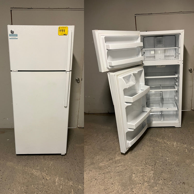 Used GE White Top Mount Fridge