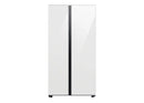 Samsung Bespoke 36 inch 22.6 cu Counter-Depth Side by Side Fridge with Beverage Center RS23CB760012AA  - Scratch & Dent