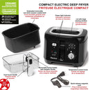 Starfrit 2.5L Oil Fryer with Removable Ceramic Bowl 024611 - Refurbished