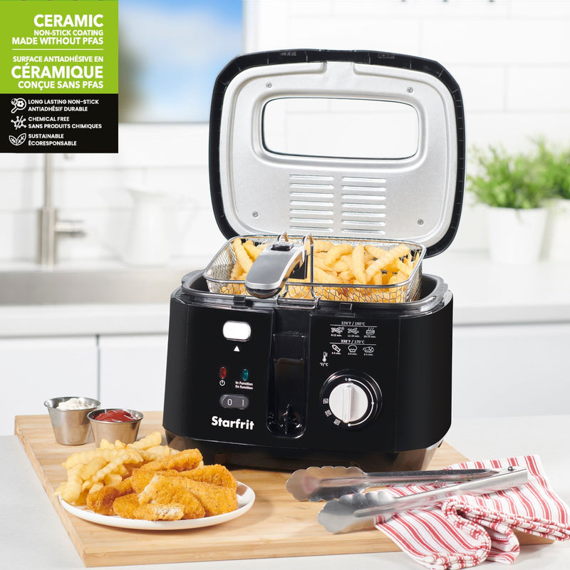 Starfrit 2.5L Oil Fryer with Removable Ceramic Bowl 024611 - Refurbished
