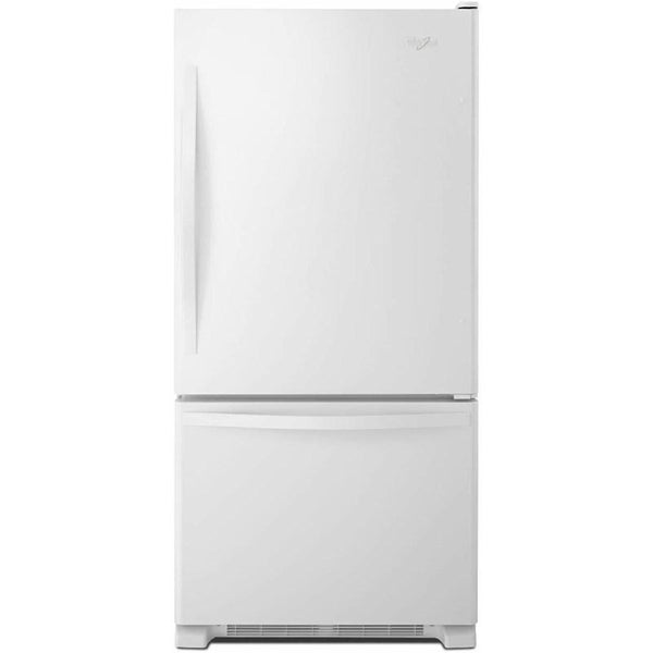 Whirlpool 30 inch 19 cu Bottom Mount Fridge WRB329DFBW - Scratch and Dent