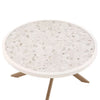 Better Homes & Gardens Paige Steel Outdoor Chat Table, White