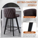 Red Barrel Studio Swivel Bar Stools in Brown - Set of 3