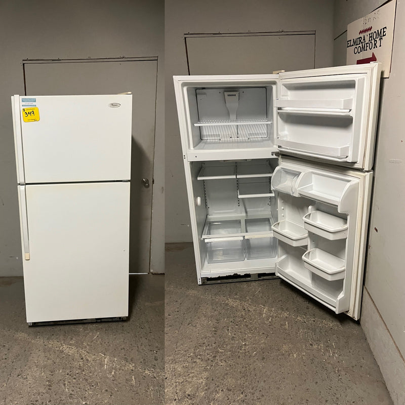 Used Whirlpool White Top Mount Fridge