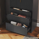 Ebern Designs Armoire Wardrobe with Three Drawers
