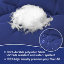 Coussin de siège pour chaise Adirondack d'extérieur Red Barrel Studio (lot de 2), bleu marine C112200114 - Comme neuf 