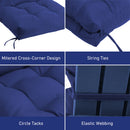 Coussin de siège pour chaise Adirondack d'extérieur Red Barrel Studio (lot de 2), bleu marine C112200114 - Comme neuf 