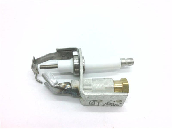 Honeywell Pilot Burner 0.018 Inch Natural Gas Orifice, Single, 1/4 Inch, Style B Bracket Mounting