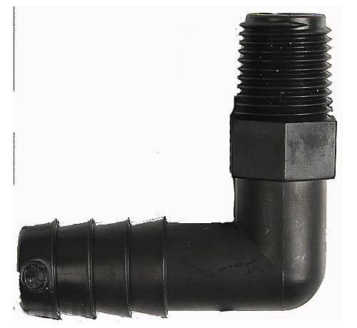 Lennox Nylon Elbow, 3/8 x 1/8", Barb x MPT