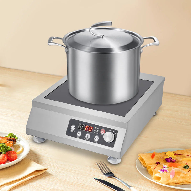 OUKANING 3500W Rectangle Commercial Electric Induction Cooktop With Timing Function EVGH2603 - Refurbished