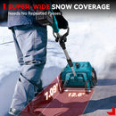 ONEVAN 12" Foldable 18V Cordless Brushless Snow Shovel