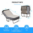 Ebern Designs 38" Rollaway Folding Bed with 4" Memory Foam Mattress & Wheels