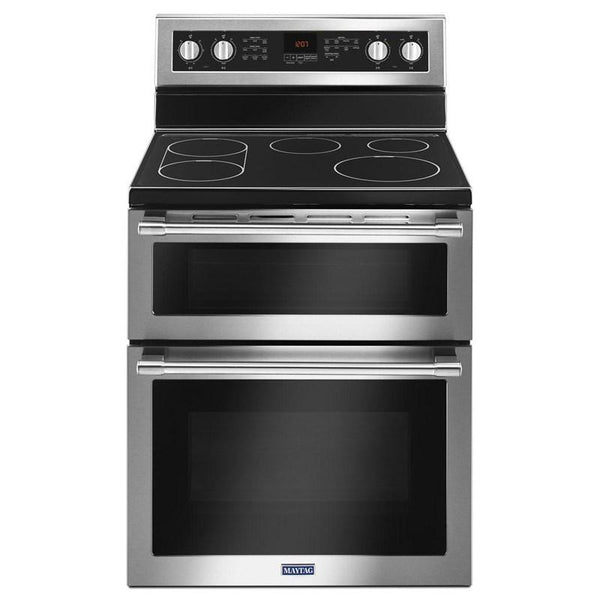 Maytag 30" 6.7 cu Double Oven Glass Top Range YMET8800FZ - Refurbished