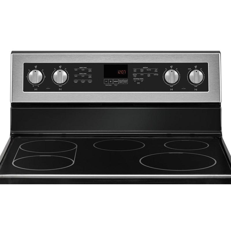 Maytag 30" 6.7 cu Double Oven Glass Top Range YMET8800FZ - Refurbished
