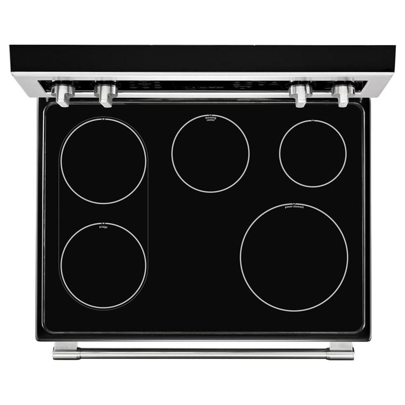 Maytag 30" 6.7 cu Double Oven Glass Top Range YMET8800FZ - Refurbished