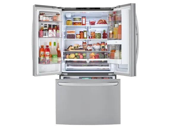 LG 36 inch 27 cu Smart French Door Fridge with InstaView Door LFCS27596S - Scratch & Dent