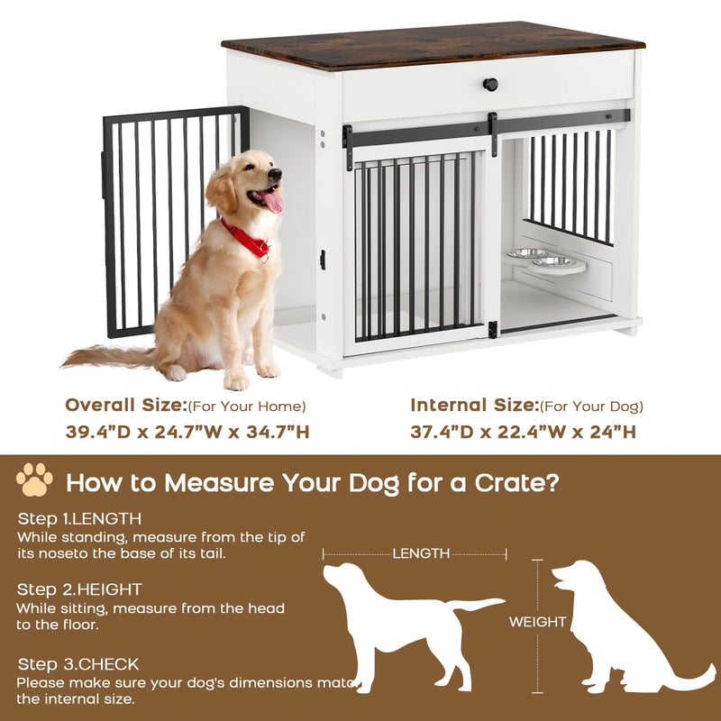 Tucker Murphy Pet™ 39"L Wooden Dog Crate Table C111578828 - Like New