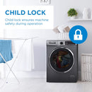 Danby 2.2 cu ft 24" Compact Front Load Washer with Steam DWM022D1DSDB - Scratch & Dent