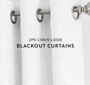 I Enjoy 50" x 84" 100% Black Out Thermal Insulated Gormmet Curtians (2 Panels)